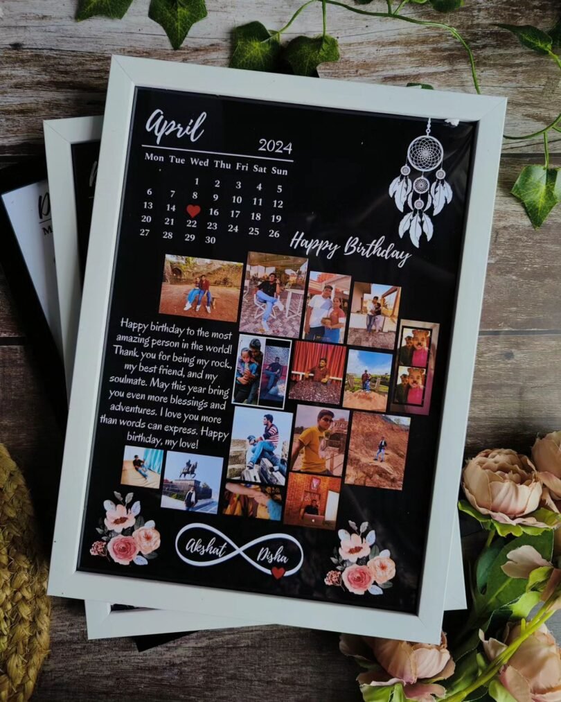 Customized Calendar Photo Frame for Birthday - Image 2